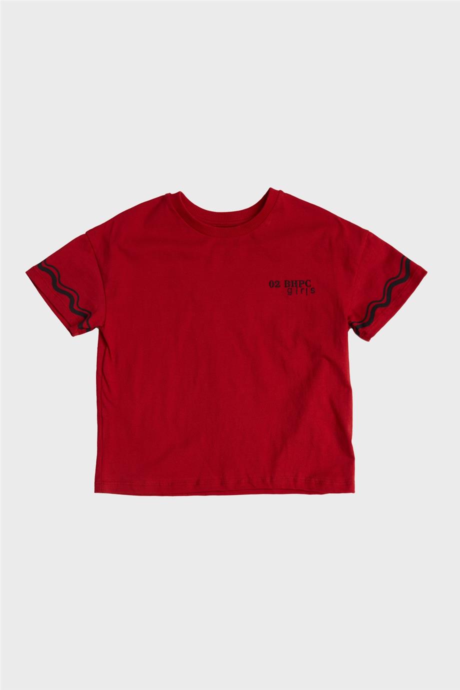 Beverly Hills Polo Club Kız Çocuk Kırmızı T-Shirt