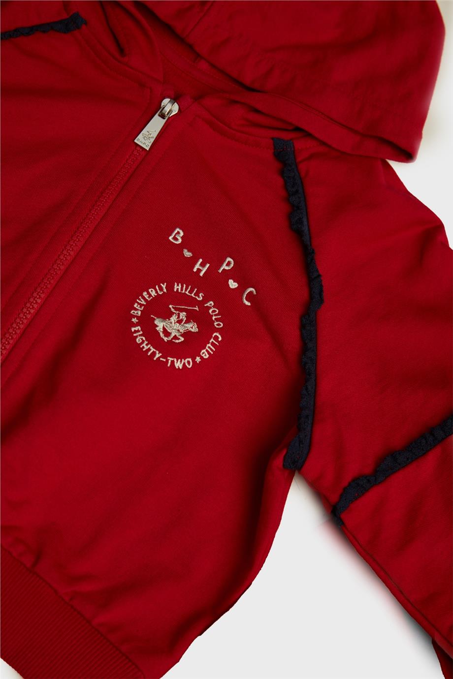 Beverly Hills Polo Club Kız Çocuk Kırmızı Eşofman Üstü