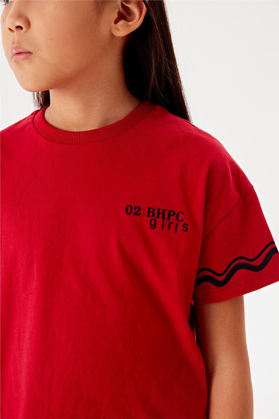 Beverly Hills Polo Club Kız Çocuk Kırmızı T-Shirt