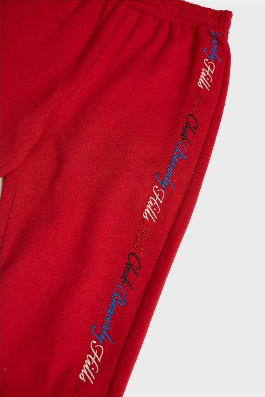 Beverly Hills Polo Club Kız Çocuk Kırmızı Eşofman Altı