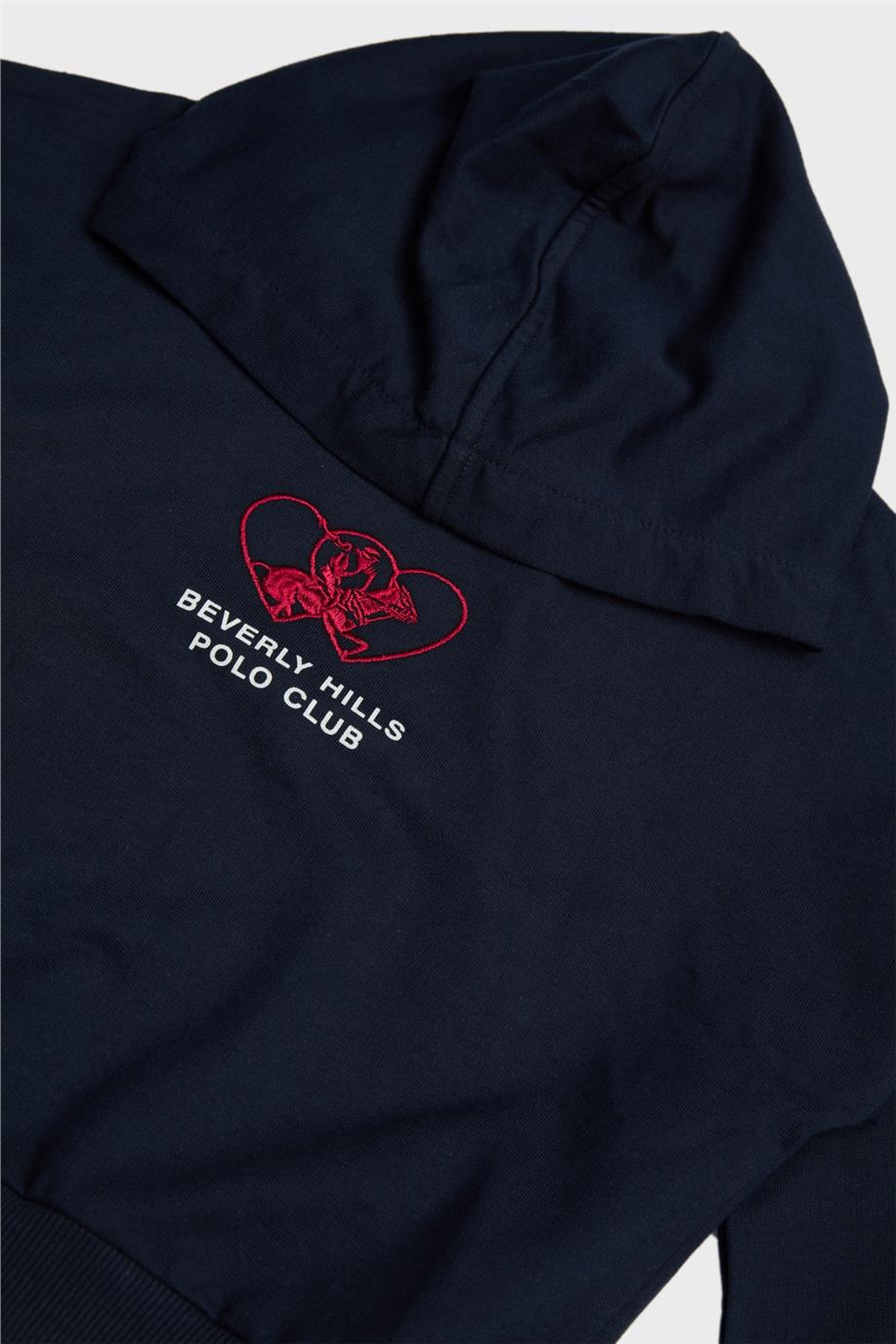 Beverly Hills Polo Club Kız Çocuk Lacivert Sweatshirt
