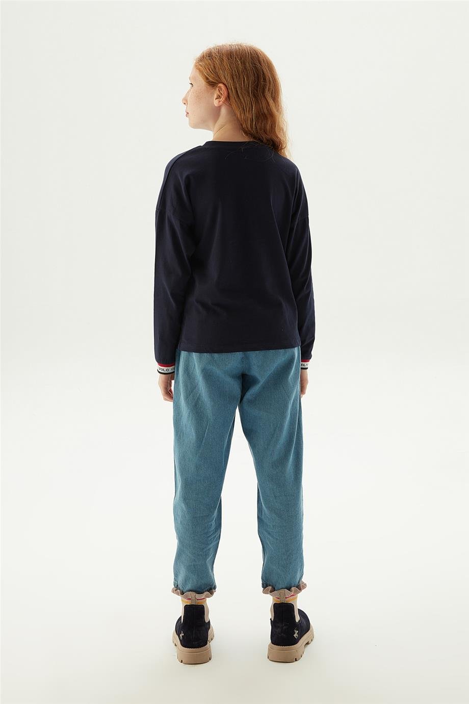 Beverly Hills Polo Club Kız Çocuk Lacivert T-Shirt