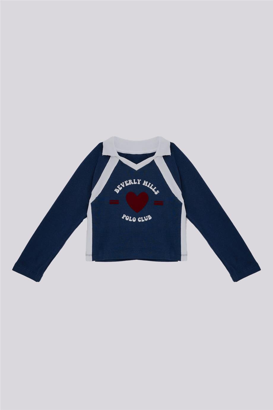 Beverly Hills Polo Club Kız Çocuk Lacivert TshirtBeverly Hills Polo Club Kız Çocuk Lacivert Tshirt