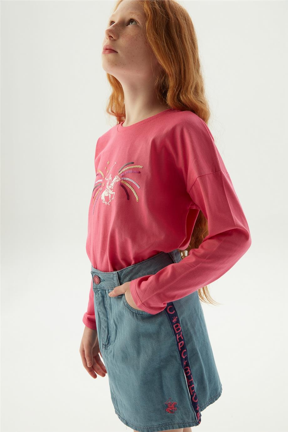 Beverly Hills Polo Club Kız Çocuk Lacivert Etek