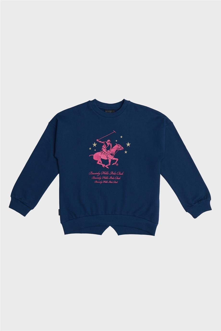 Beverly Hills Polo Club Kız Çocuk Lacivert Sweatshirt