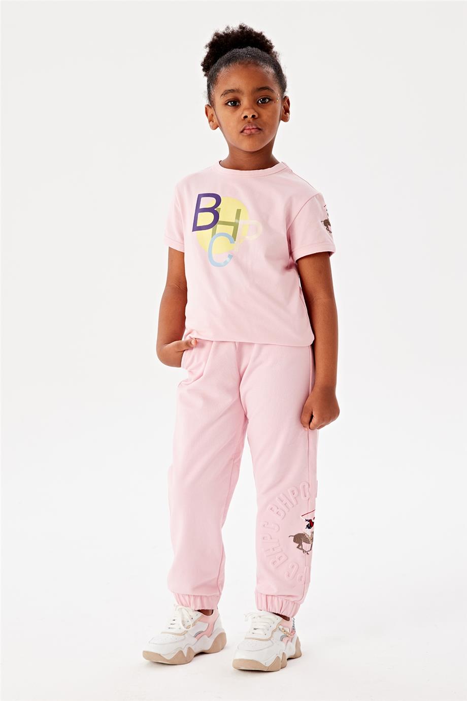 Beverly Hills Polo Club Kız Çocuk Pembe Eşofman Altı