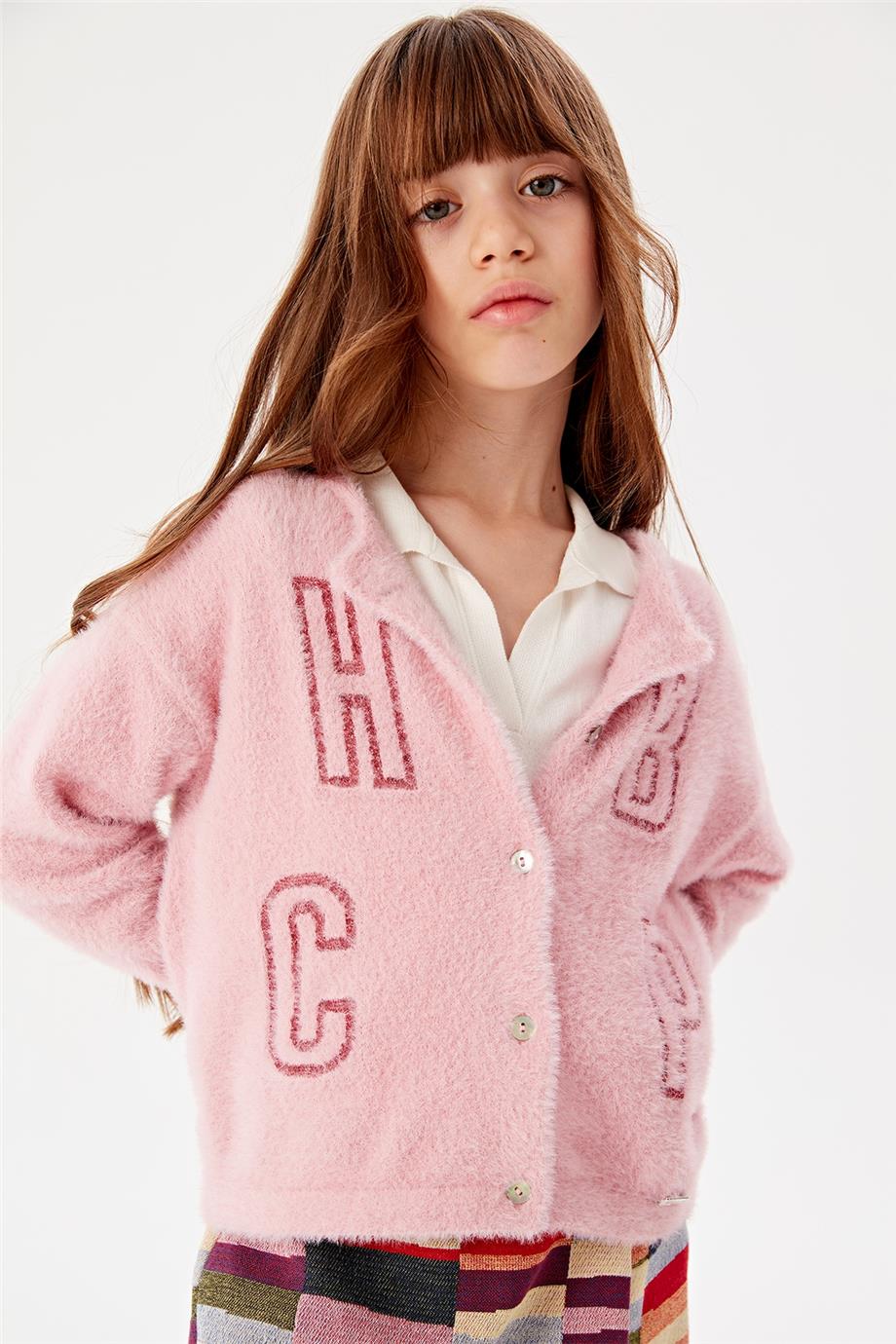 Beverly Hills Polo Club Kız Çocuk Pembe Hırka