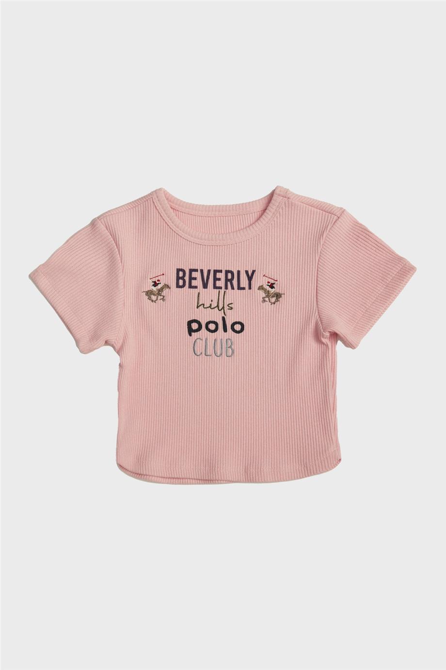 Beverly Hills Polo Club Kız Çocuk Pembe T-Shirt