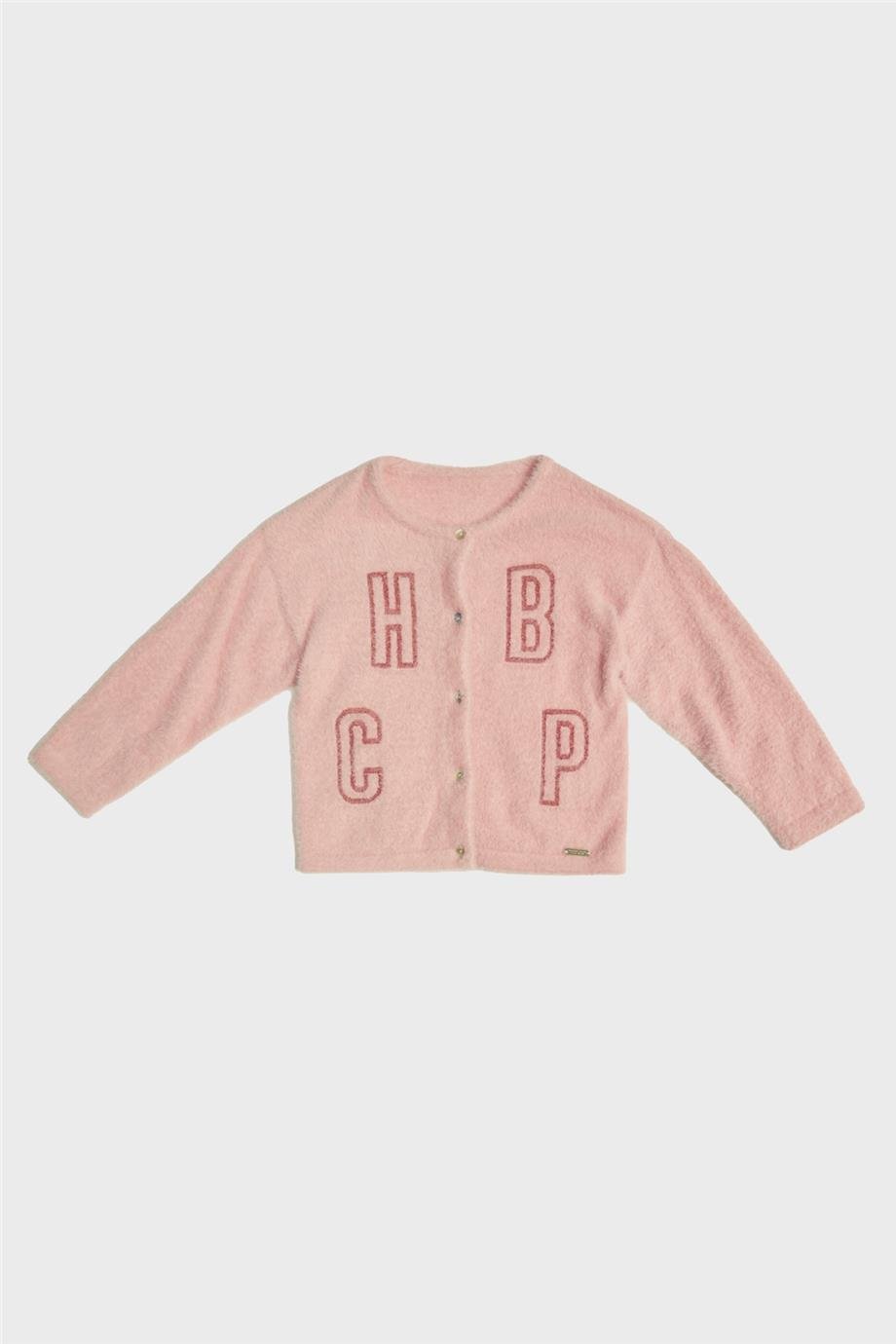 Beverly Hills Polo Club Kız Çocuk Pembe Hırka