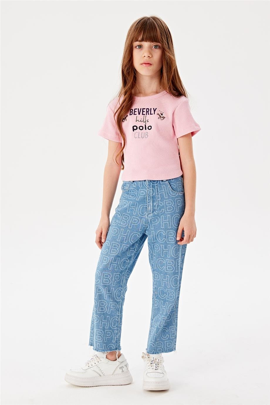 Beverly Hills Polo Club Kız Çocuk Pembe T-Shirt