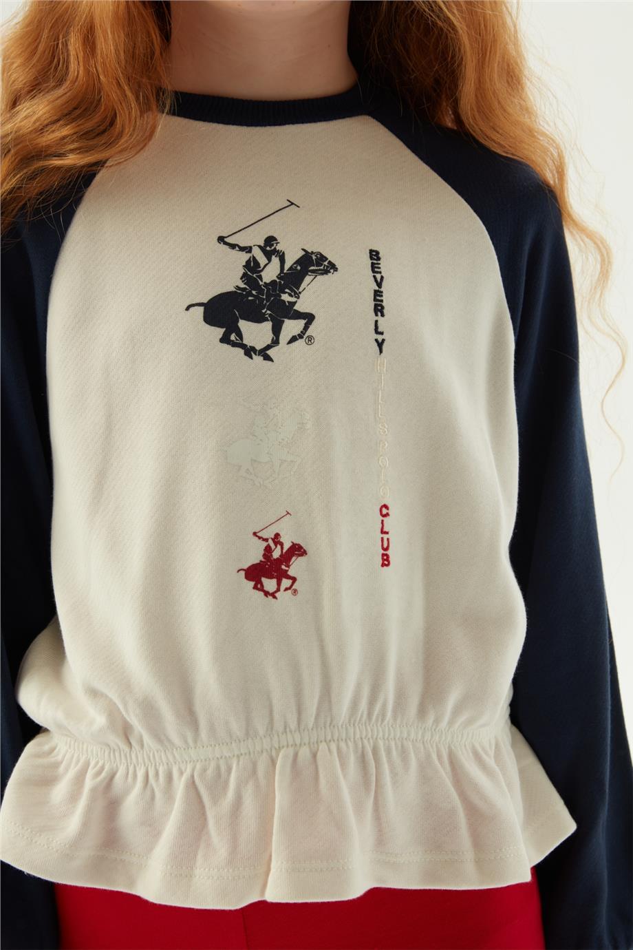 Beverly Hills Polo Club Kız Çocuk Renkli Sweatshirt
