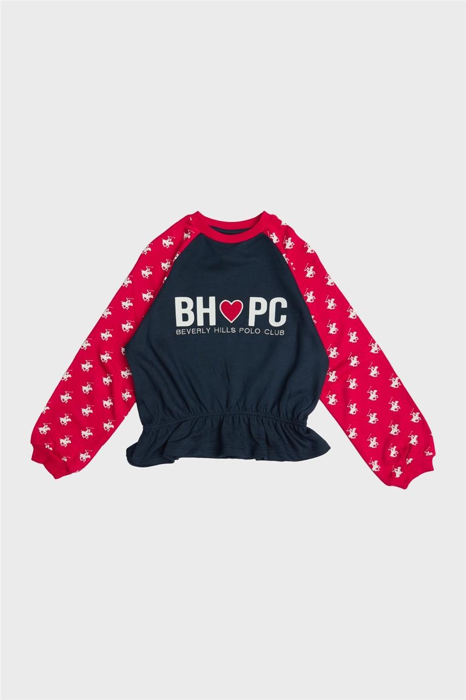 Beverly Hills Polo Club Kız Çocuk Renkli Sweatshirt