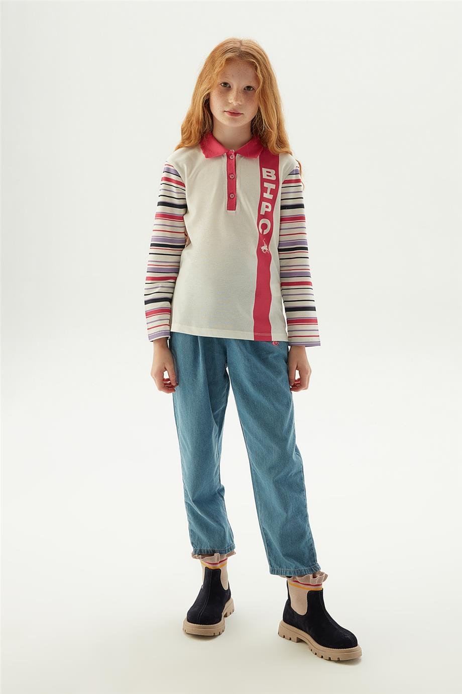 Beverly Hills Polo Club Kız Çocuk Renkli T-Shirt