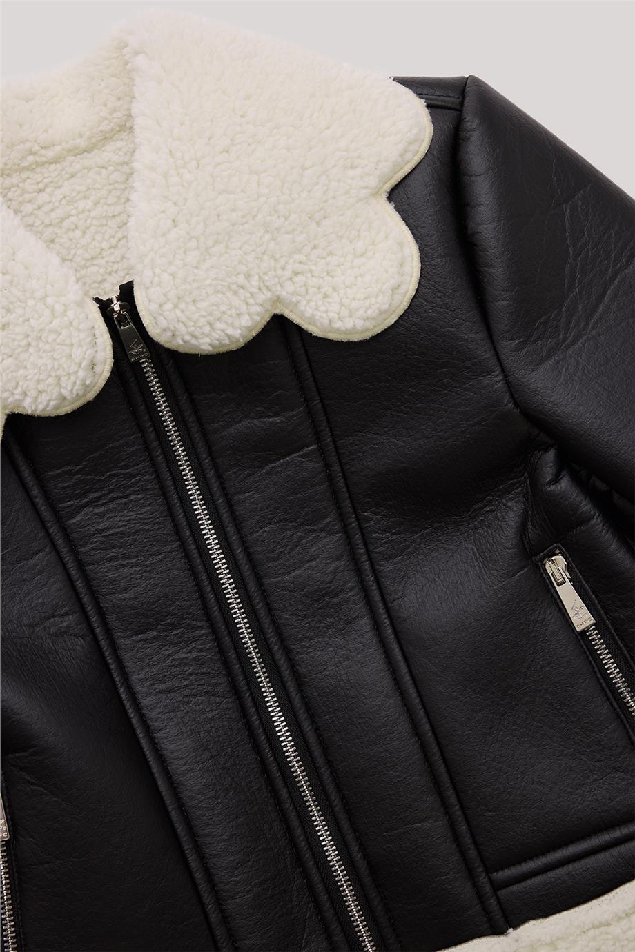 Beverly Hills Polo Club Kız Çocuk Siyah Ceket