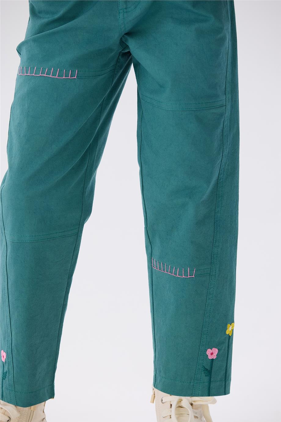 Beverly Hills Polo Club Kız Çocuk Yeşil Pantolon