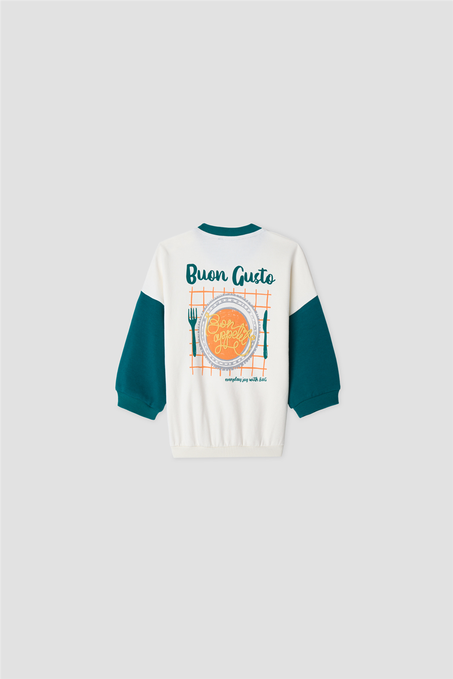 B&G Erkek Bebek Bisiklet Yaka Oversize SweatshirtB&G Erkek Bebek Bisiklet Yaka Oversize Sweatshirt