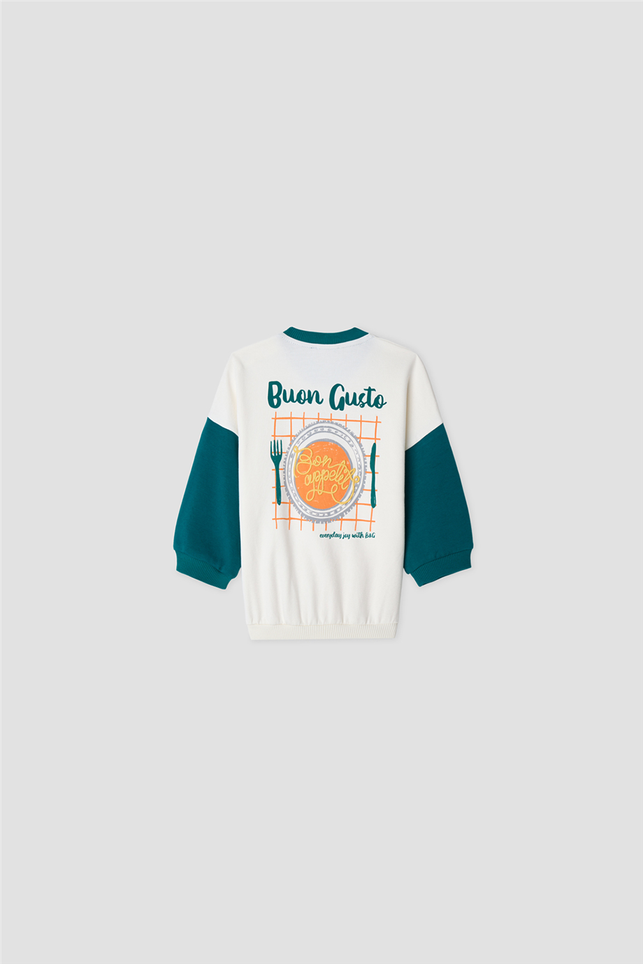 B&G Erkek Bebek Bisiklet Yaka Oversize SweatshirtB&G Erkek Bebek Bisiklet Yaka Oversize Sweatshirt