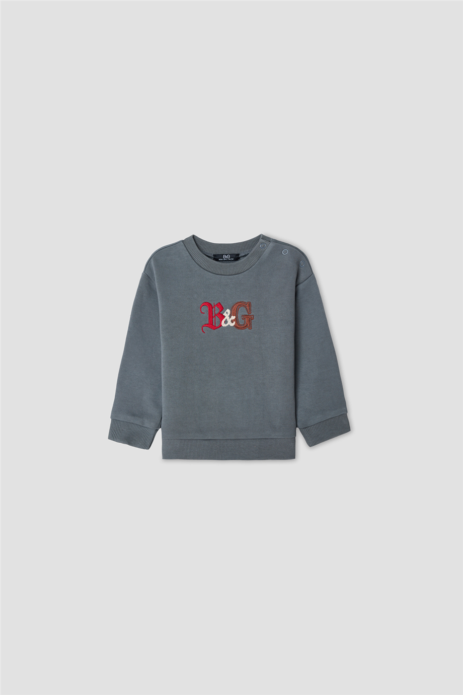 B&G Erkek Bebek Bisiklet Yaka SweatshirtB&G Erkek Bebek Bisiklet Yaka Sweatshirt