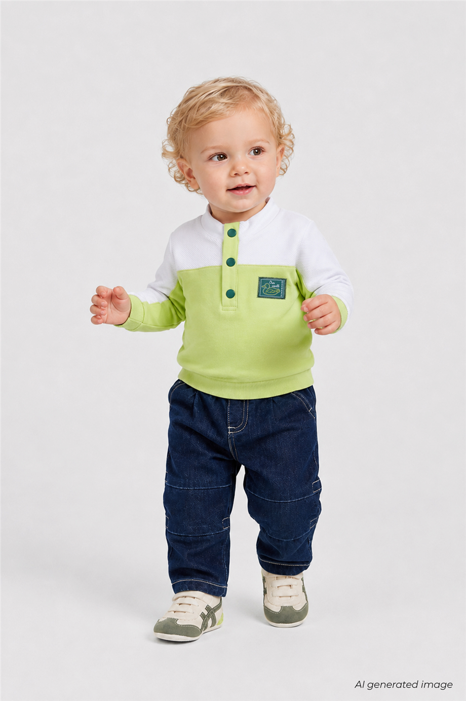 B&G Erkek Bebek Dik Yaka SweatshirtB&G Erkek Bebek Dik Yaka Sweatshirt