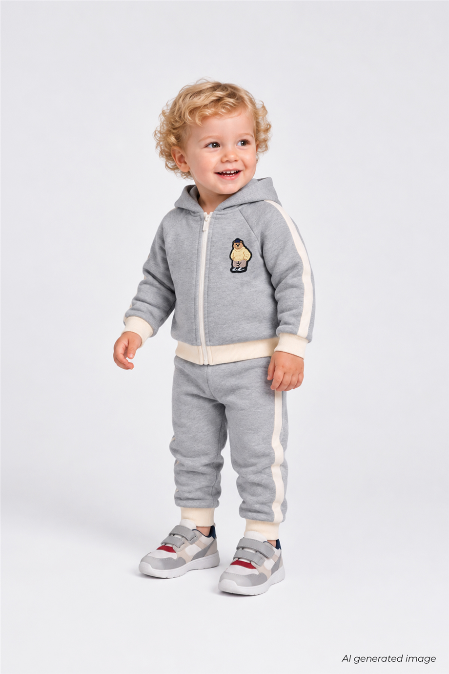 B&G Baby Boys Hooded Melanj Eşofman SetB&G Baby Boys Hooded Melanj Eşofman Set