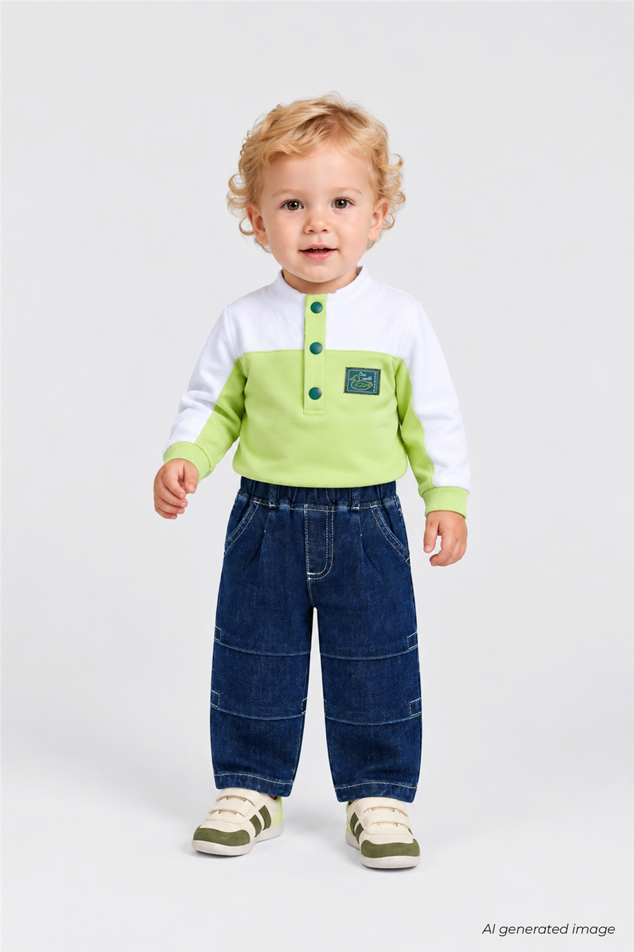 B&G Erkek Bebek Oversize Denim PantolonB&G Erkek Bebek Oversize Denim Pantolon