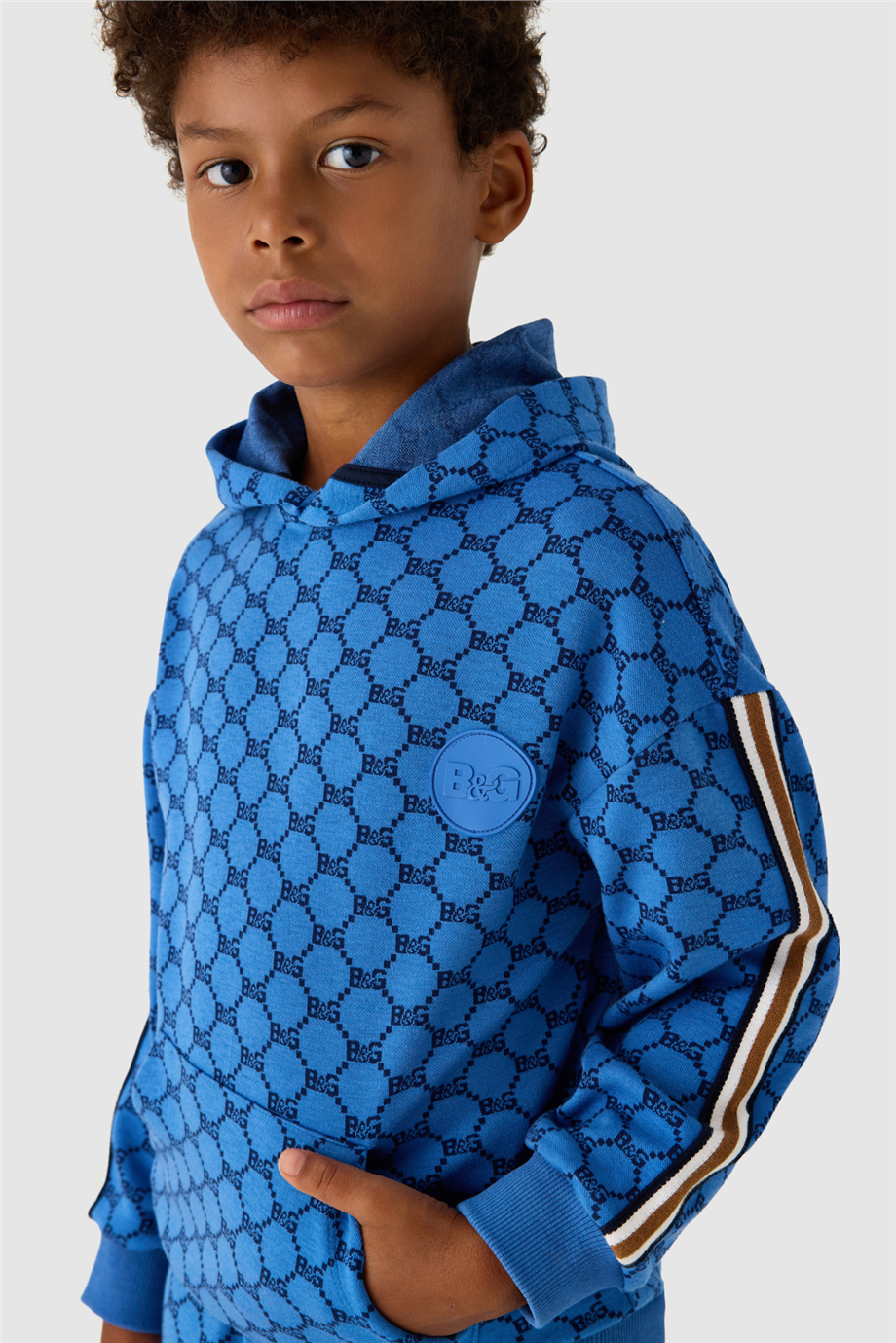B&G Erkek Çocuk Jakar Desenli SweatshirtB&G Erkek Çocuk Jakar Desenli Sweatshirt