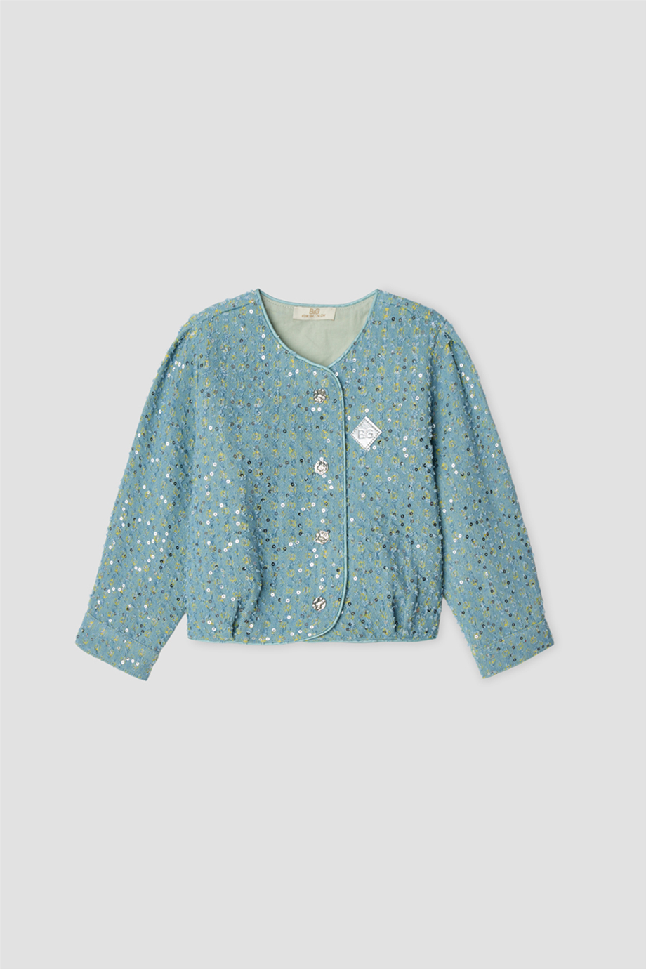 B&G Kız Bebek Denim Desenli CeketB&G Kız Bebek Denim Desenli Ceket
