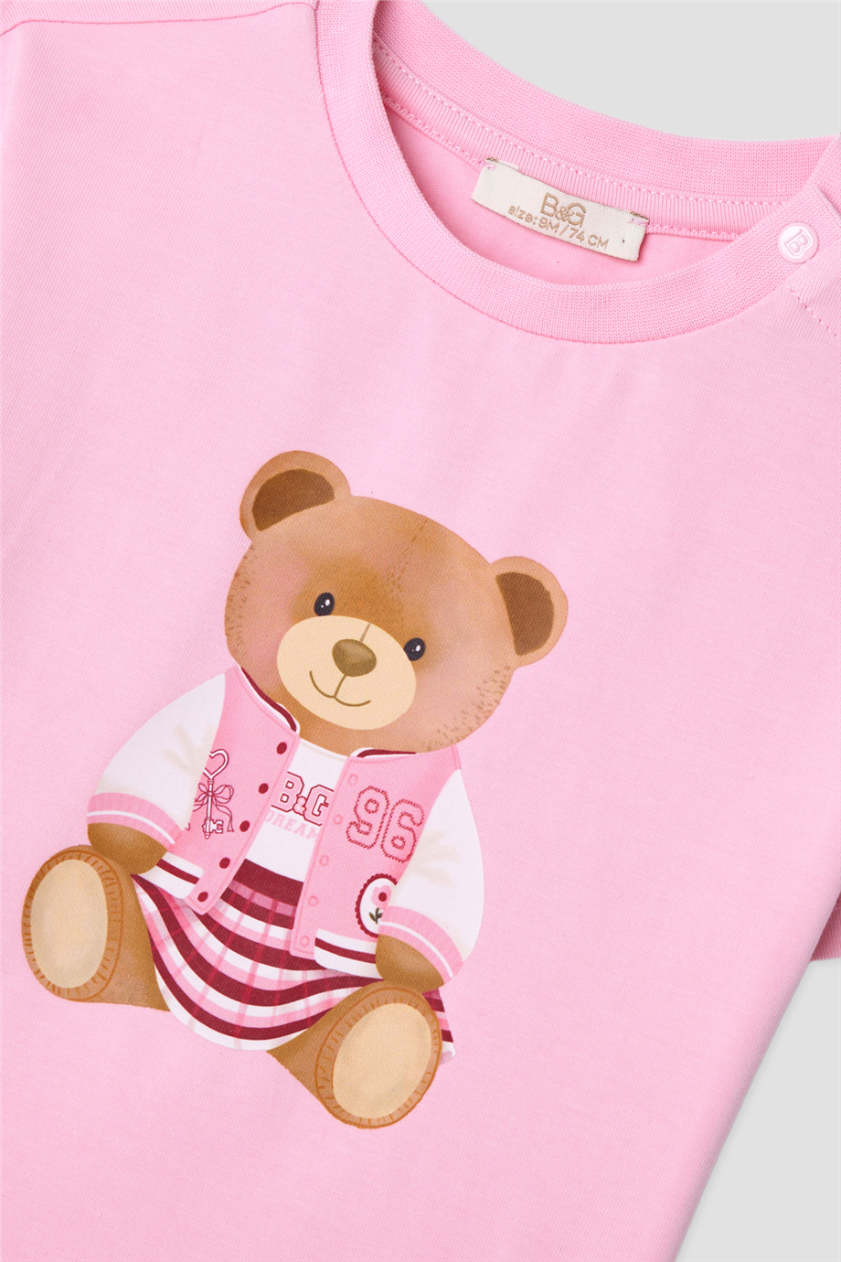 B&G Kız Bebek Pembe TshirtB&G Kız Bebek Pembe Tshirt