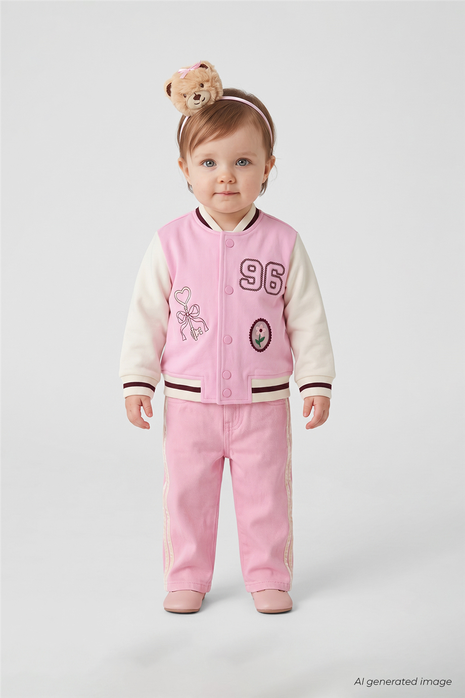 B&G Kız Bebek Pilot Yaka CeketB&G Kız Bebek Pilot Yaka Ceket