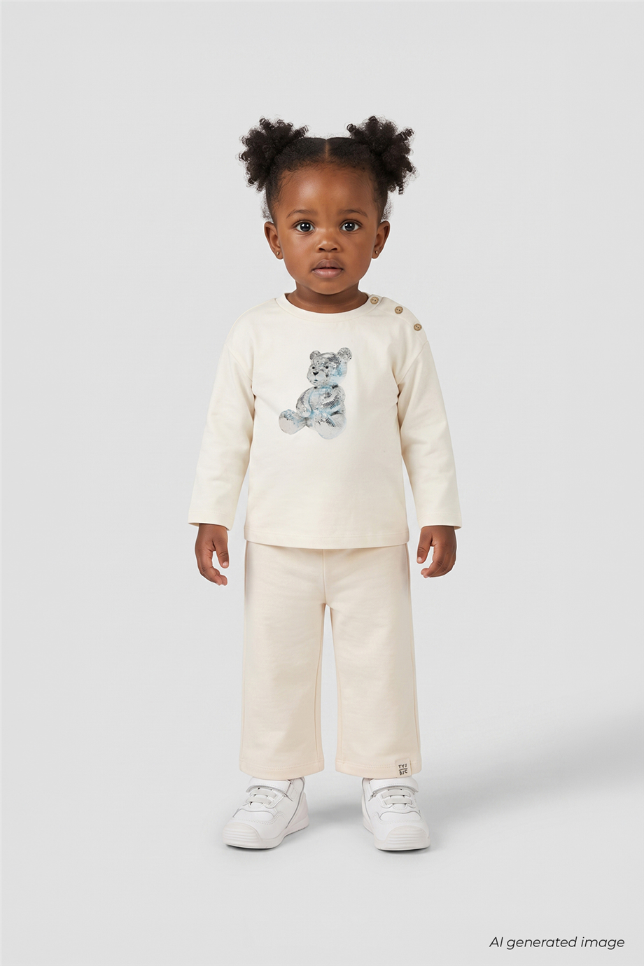 B&G Baby Girls Transfer Printed Crew Neck Eşofman SetB&G Baby Girls Transfer Printed Crew Neck Eşofman Set