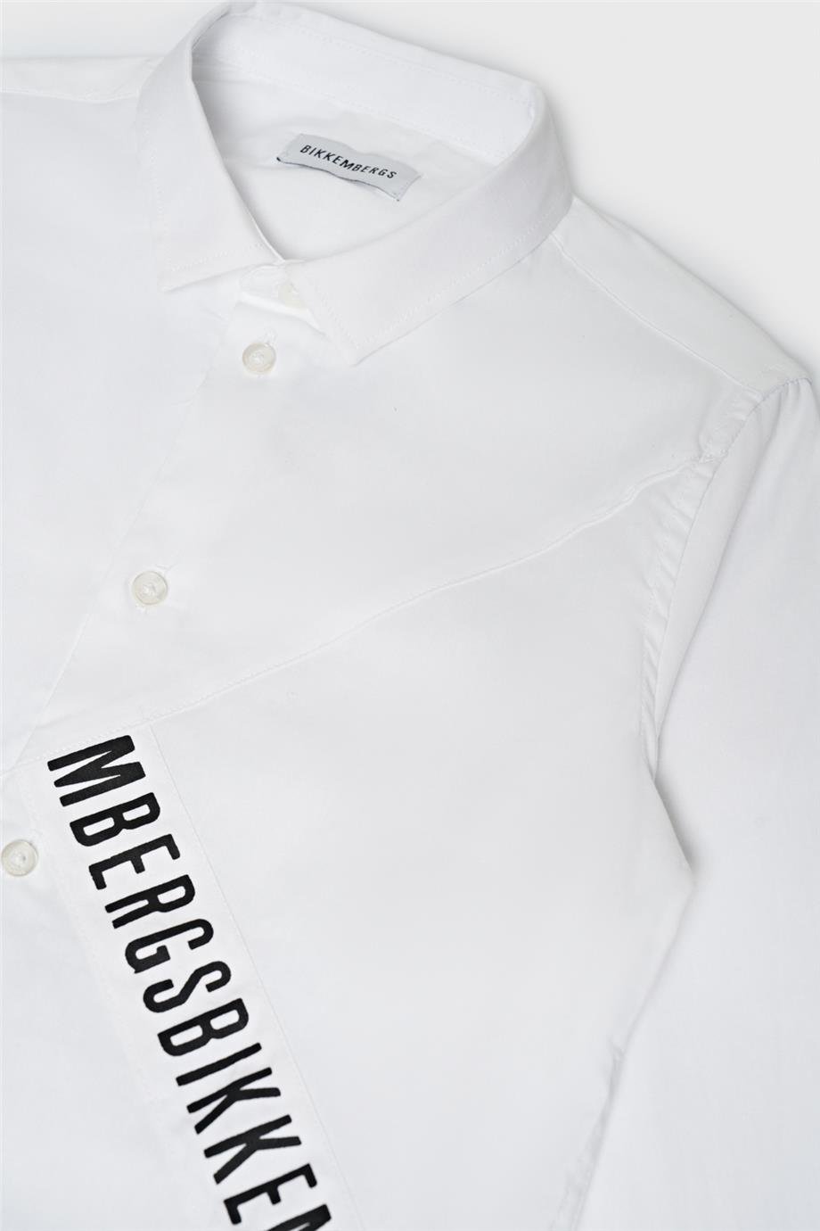 Bikkembergs Erkek Çocuk Beyaz Gömlek