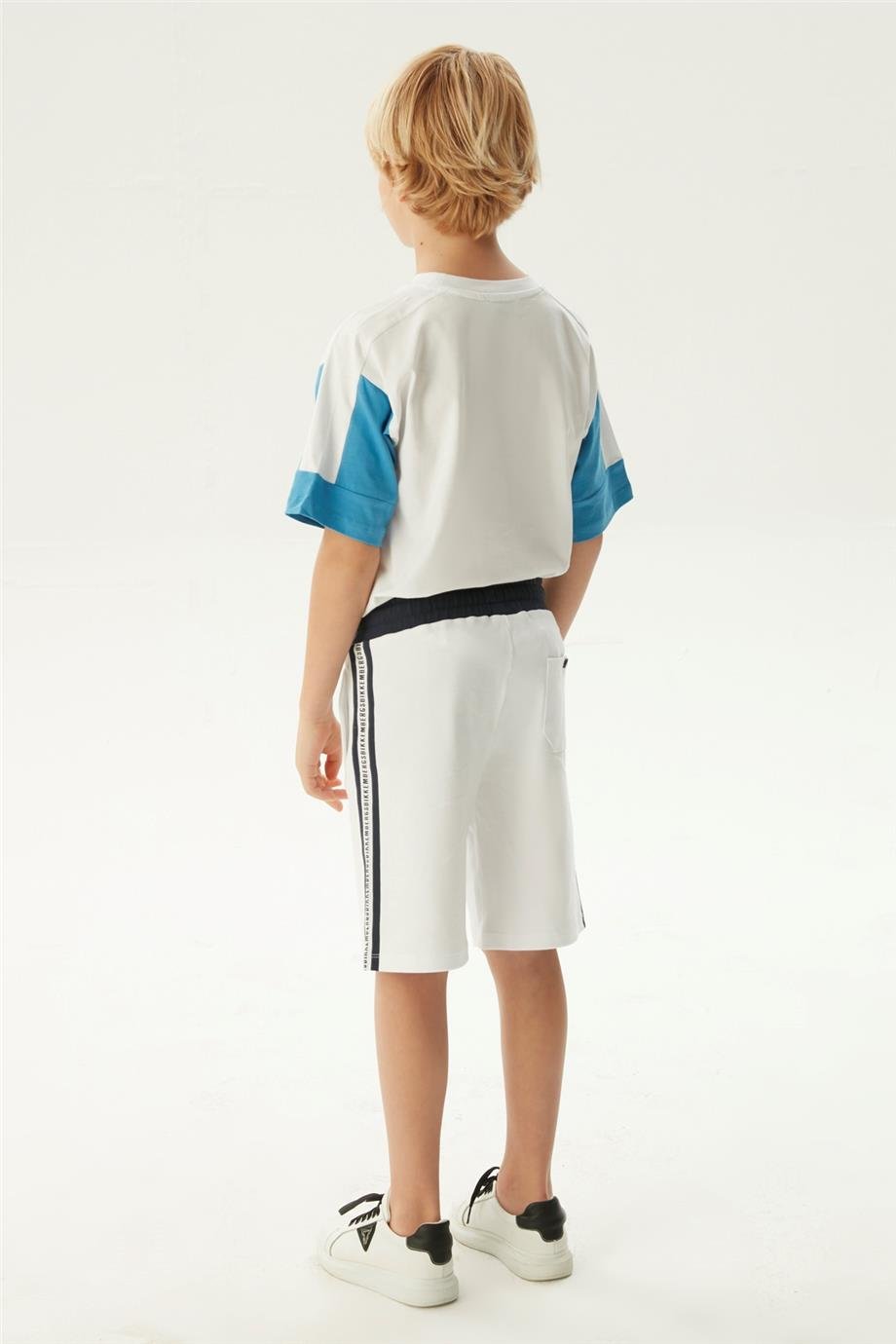 Bikkembergs Erkek Çocuk Beyaz Şort