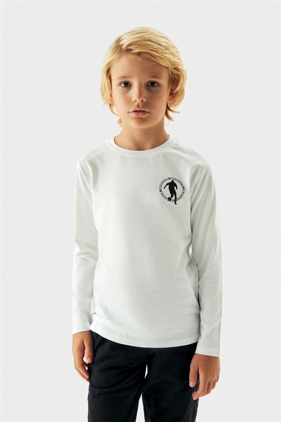 Bikkembergs Erkek Çocuk Beyaz T-Shirt
