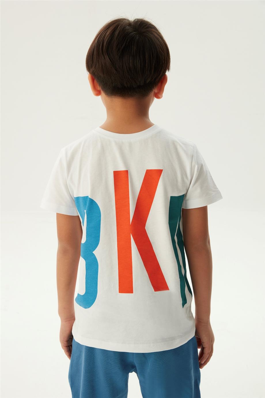 Bikkembergs Erkek Çocuk Beyaz T-Shirt
