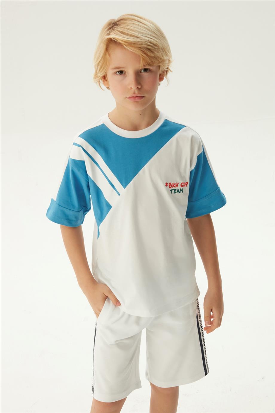 Bikkembergs Erkek Çocuk Beyaz T-Shirt