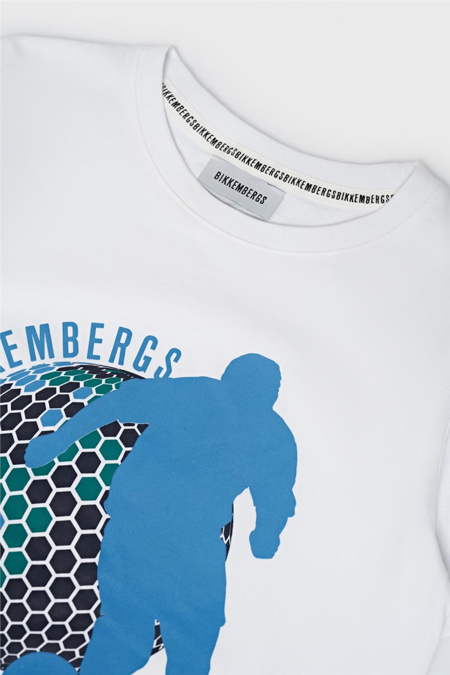 Bikkembergs Erkek Çocuk Beyaz T-Shirt