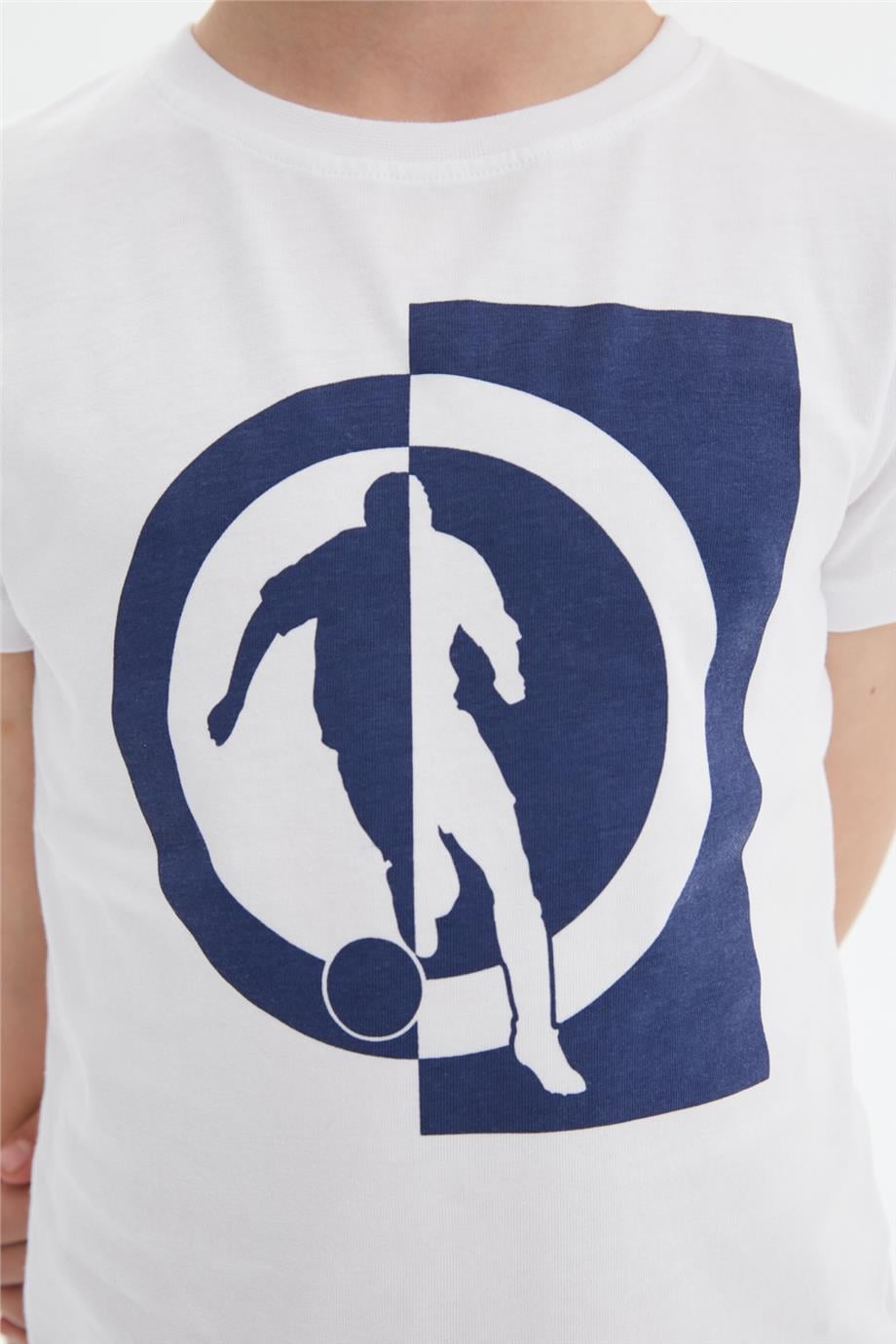 Bikkembergs Erkek Çocuk Beyaz T-Shirt