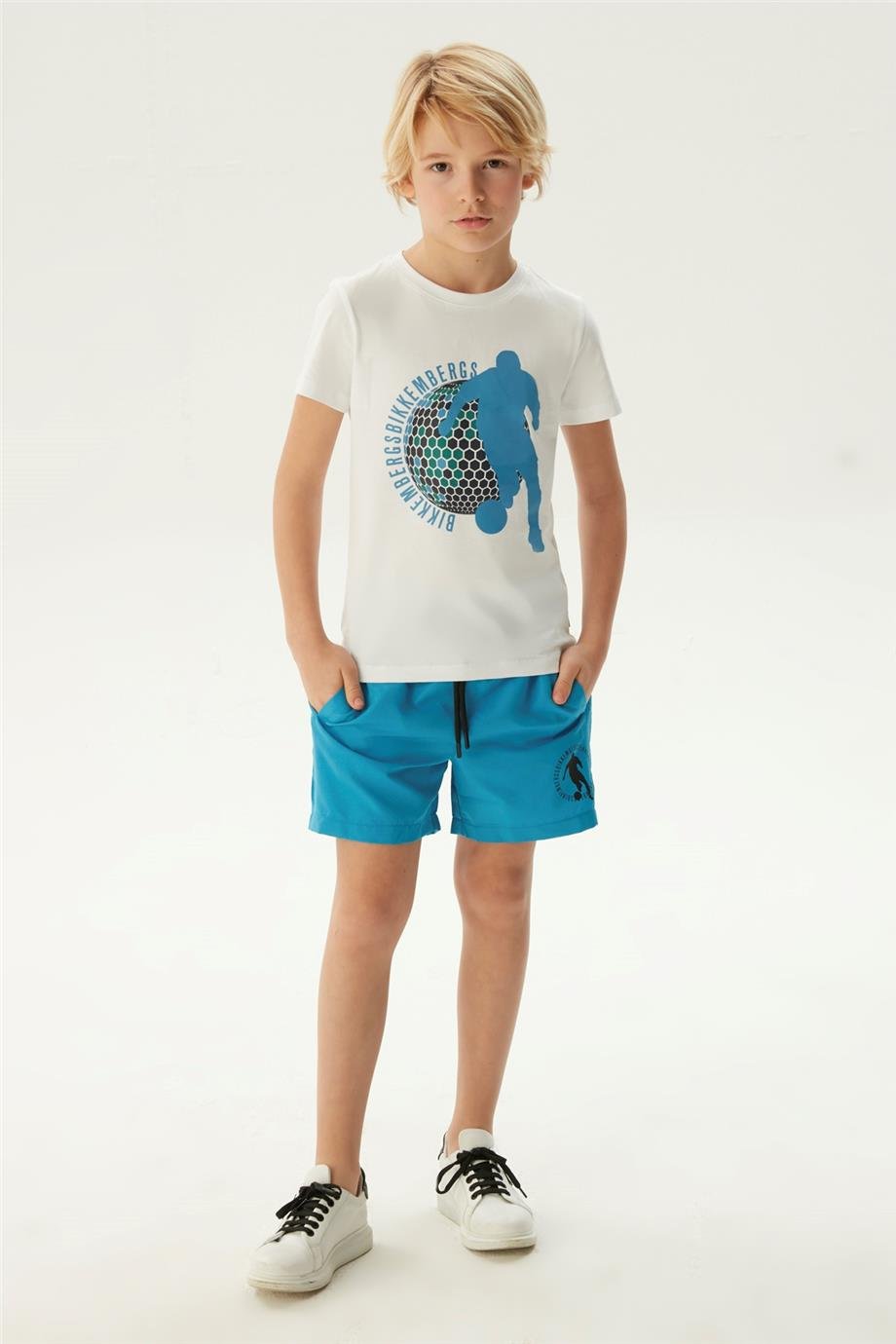 Bikkembergs Erkek Çocuk Beyaz T-Shirt