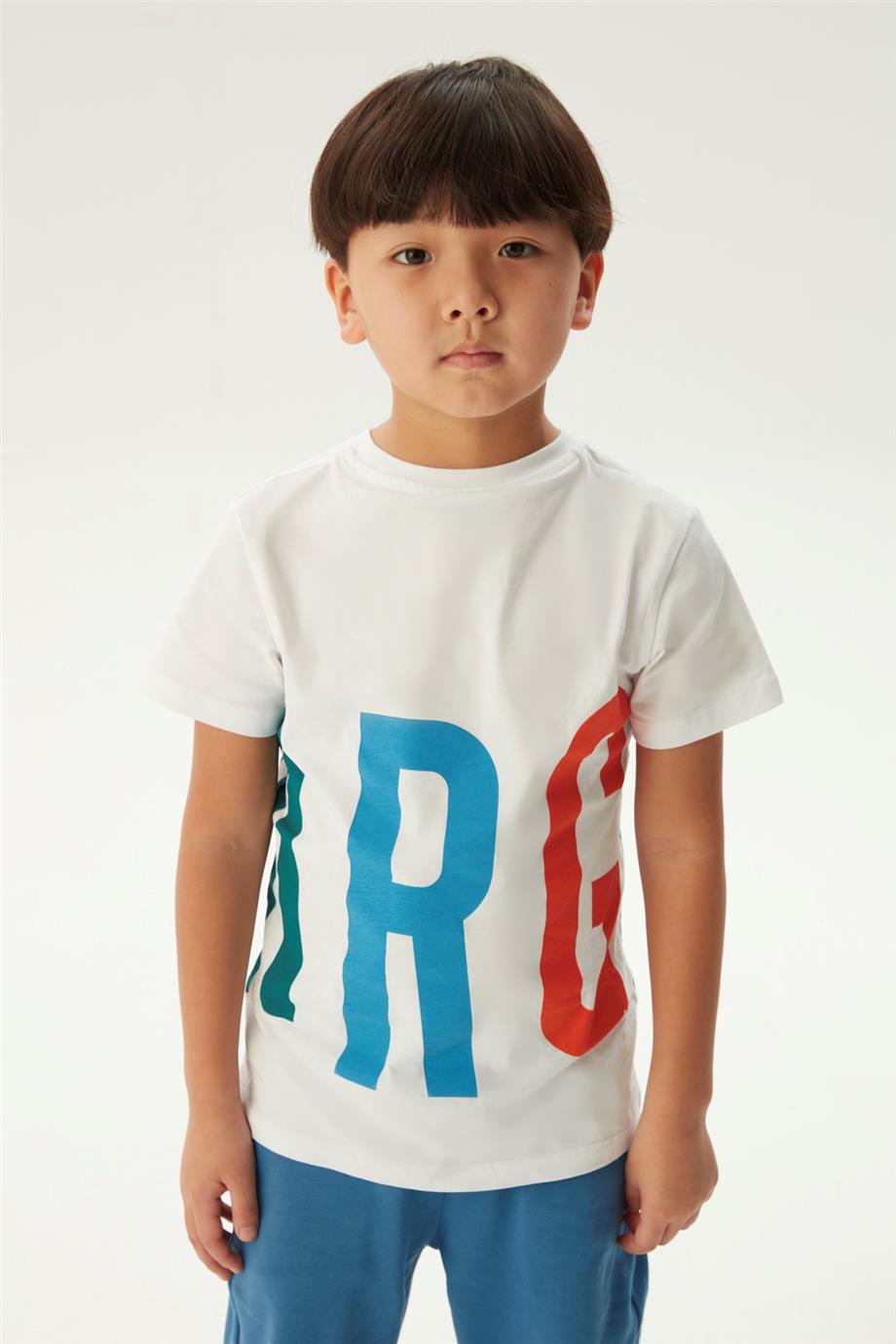 Bikkembergs Erkek Çocuk Beyaz T-Shirt