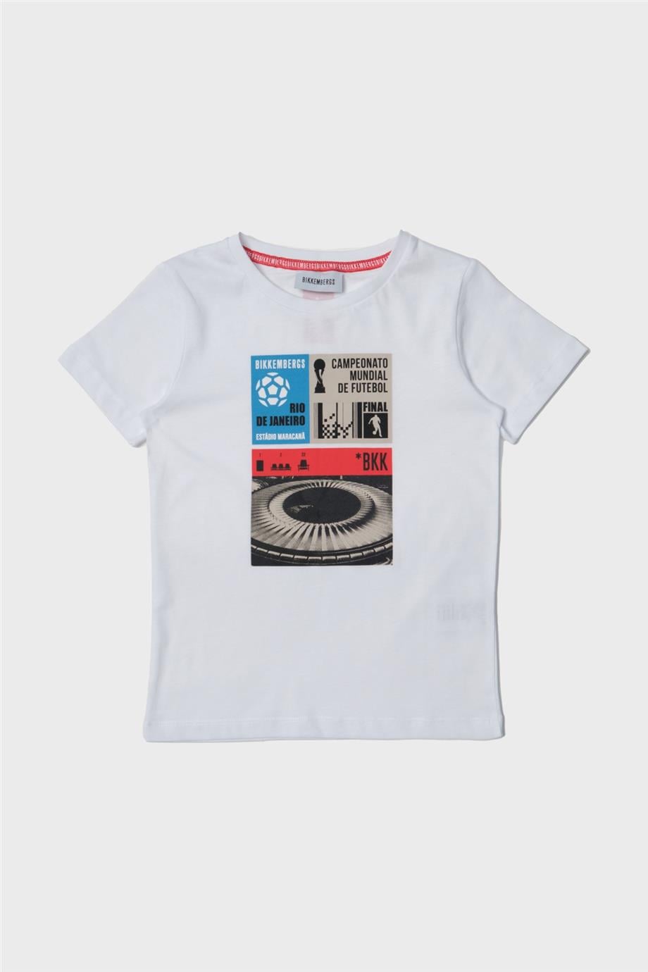 Bikkembergs Erkek Çocuk Beyaz T-Shirt