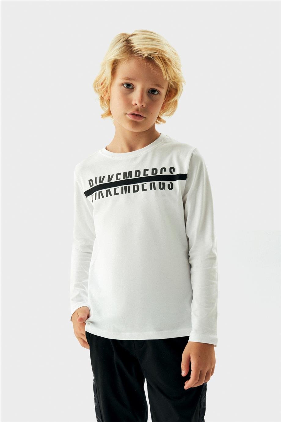 Bikkembergs Erkek Çocuk Beyaz T-Shirt