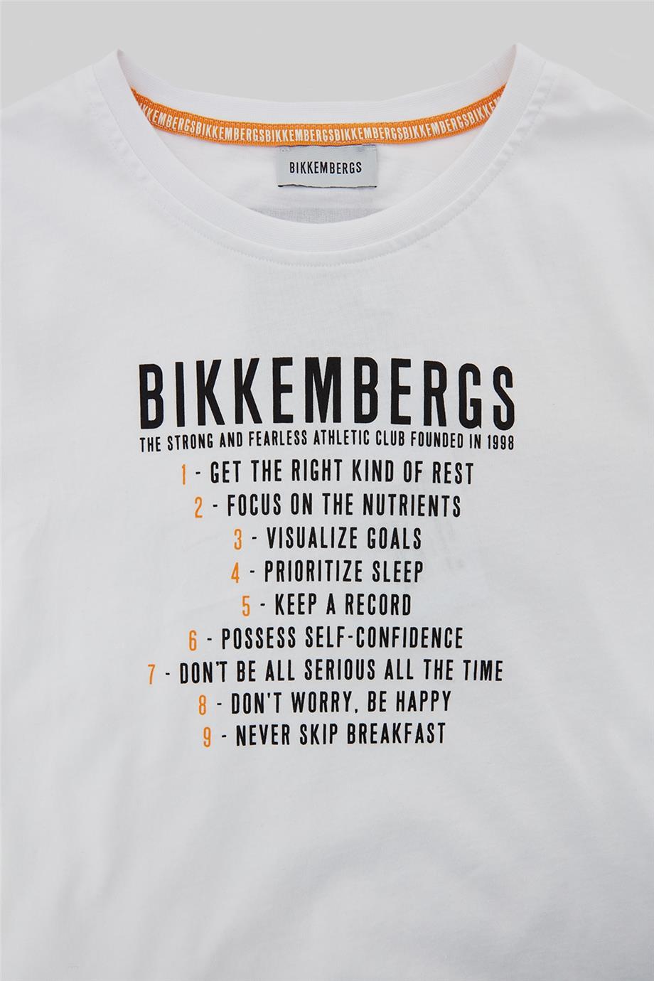 Bikkembergs Erkek Çocuk Beyaz Tshirt