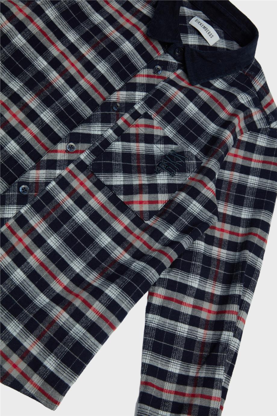 Bikkembergs Erkek Çocuk Gri Gömlek