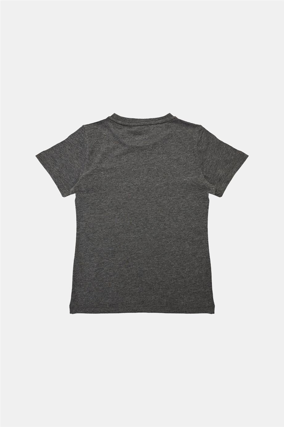 Bikkembergs Erkek Çocuk Gri Melanj T-Shirt