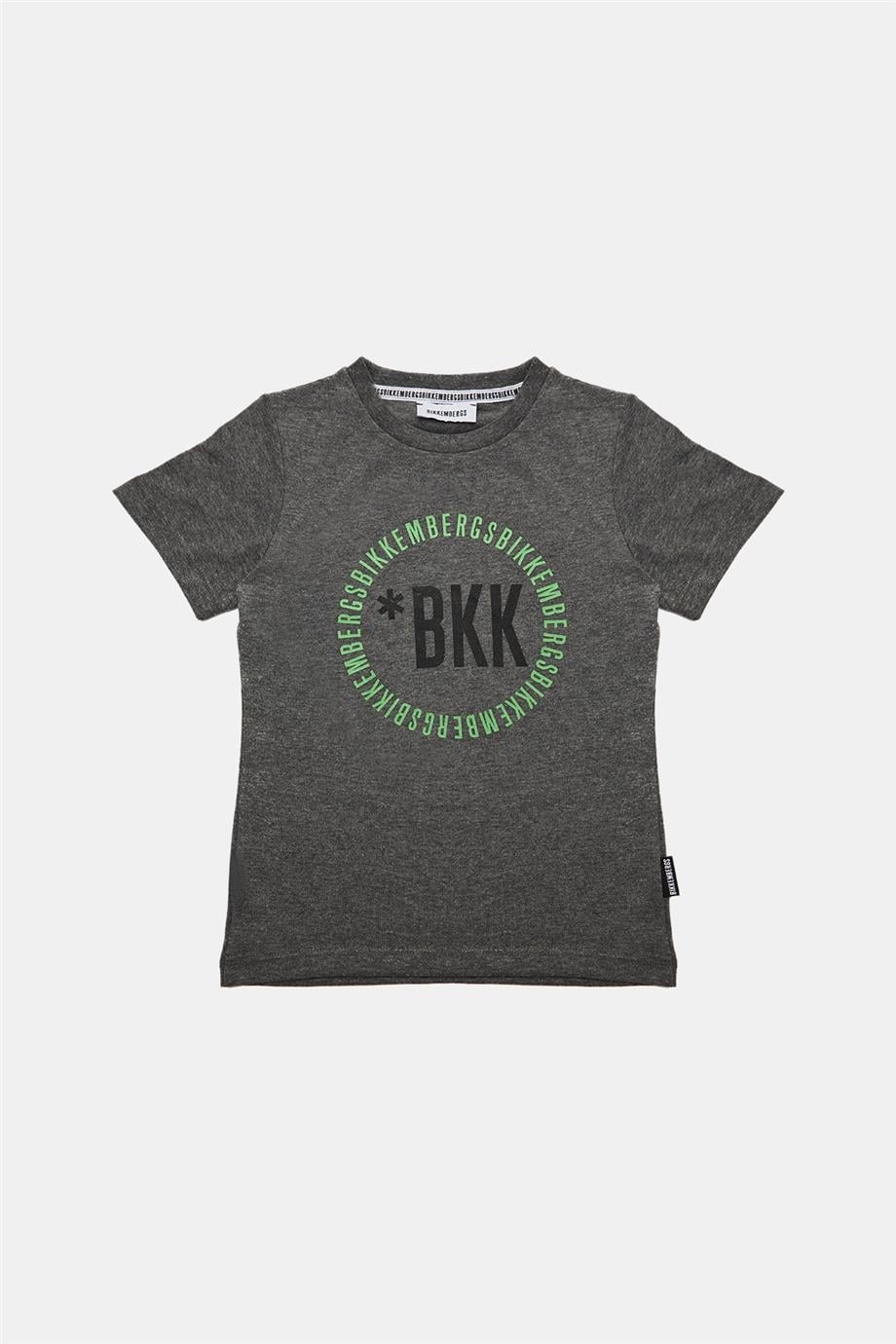 Bikkembergs Erkek Çocuk Gri Melanj T-Shirt