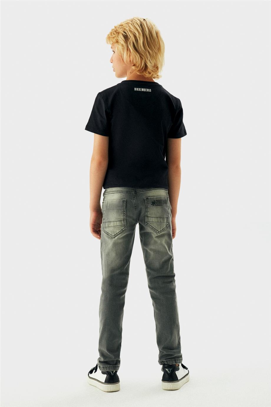 Bikkembergs Erkek Çocuk Gri Pantolon