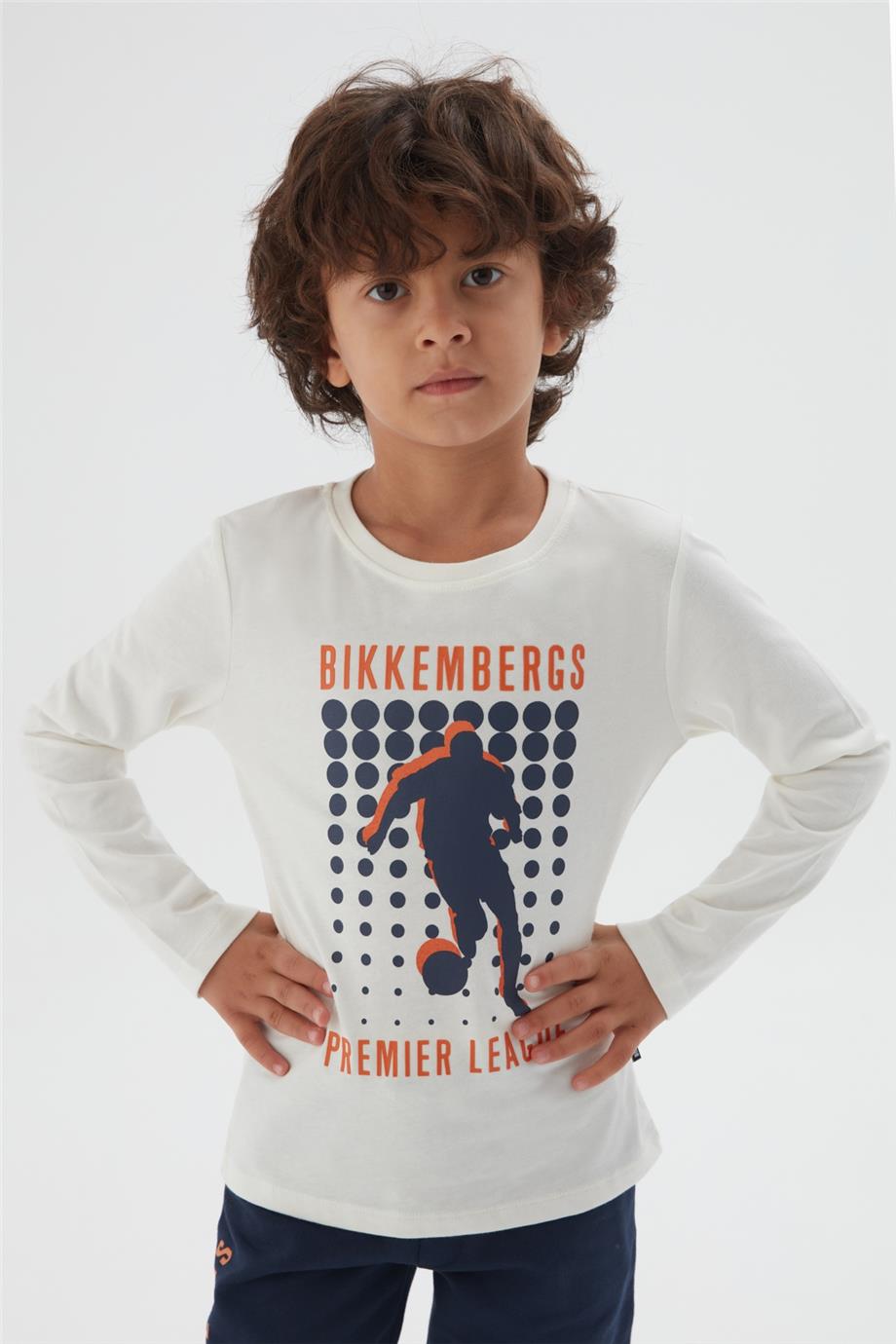 Bikkembergs Erkek Çocuk Kırık Beyaz T-Shirt