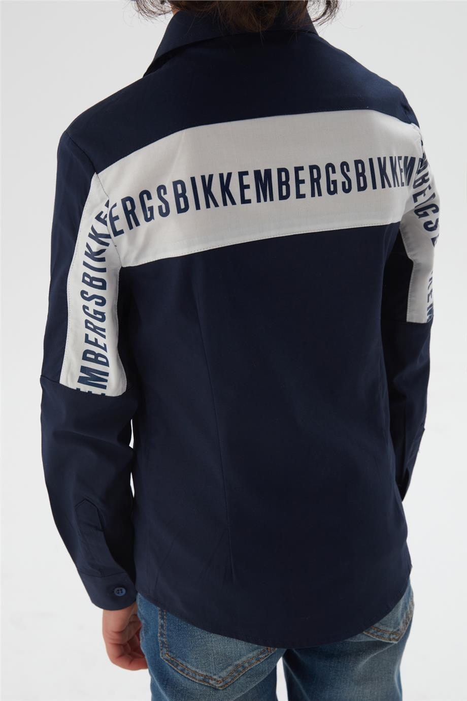 Bikkembergs Erkek Çocuk Lacivert Gömlek