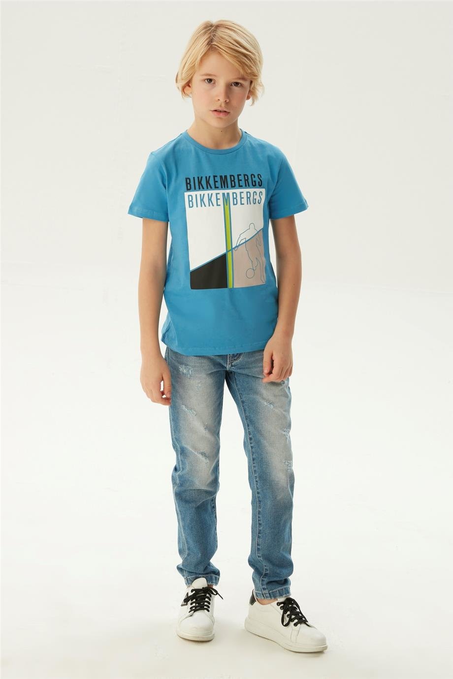 Bikkembergs Erkek Çocuk Mavi T-Shirt