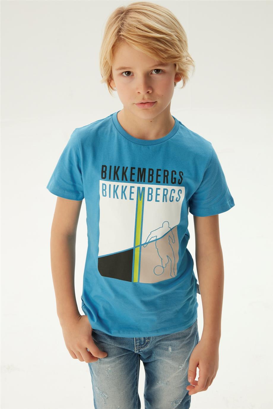 Bikkembergs Erkek Çocuk Mavi T-Shirt